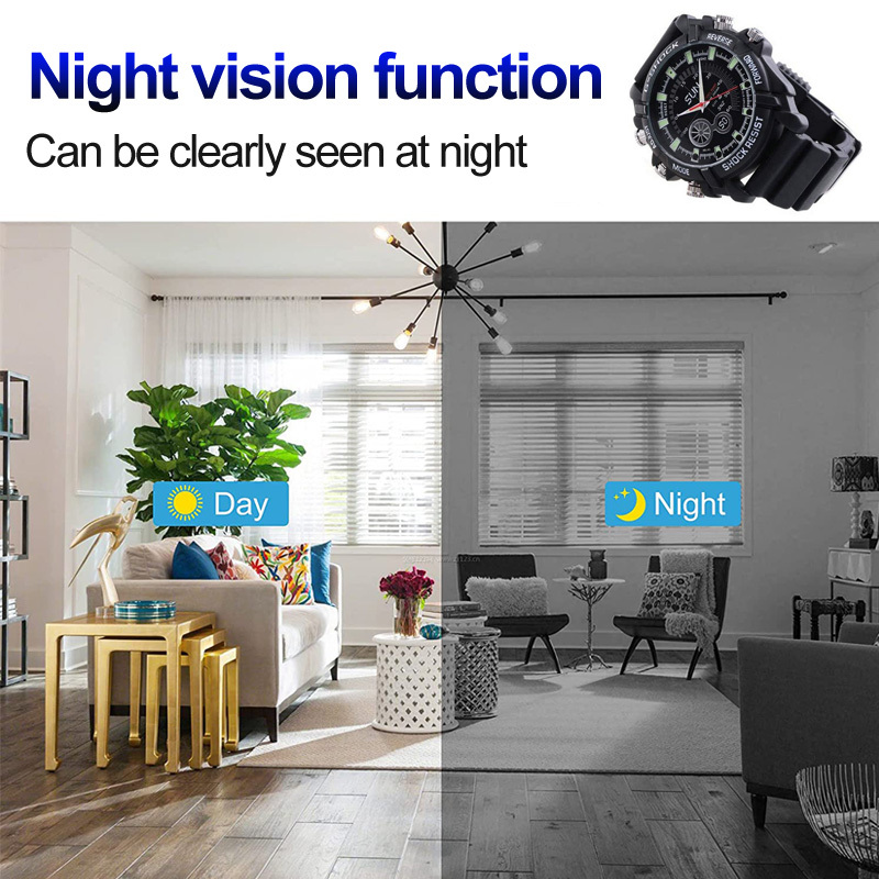 W1000 Watch Camera | Portable Sport Watch Spy Camera Security Body Hidden Camera 1080P Cameras 32GB Build-in Memory with Night Vision,CCTV Camera | IP Network Camera | Hidden Camera | Spy Camera | Mini Camera | Clock Camera | USB Wall Charger Camera | DIY Module Camera | Car Keychain Camera | Pen Camera | Watch Camera | Hat Camera | Power Bank Camera | Glasses Camera | WiFi Camera,Portable Sport Watch Spy Camera Security Body Hidden 1080P Cameras