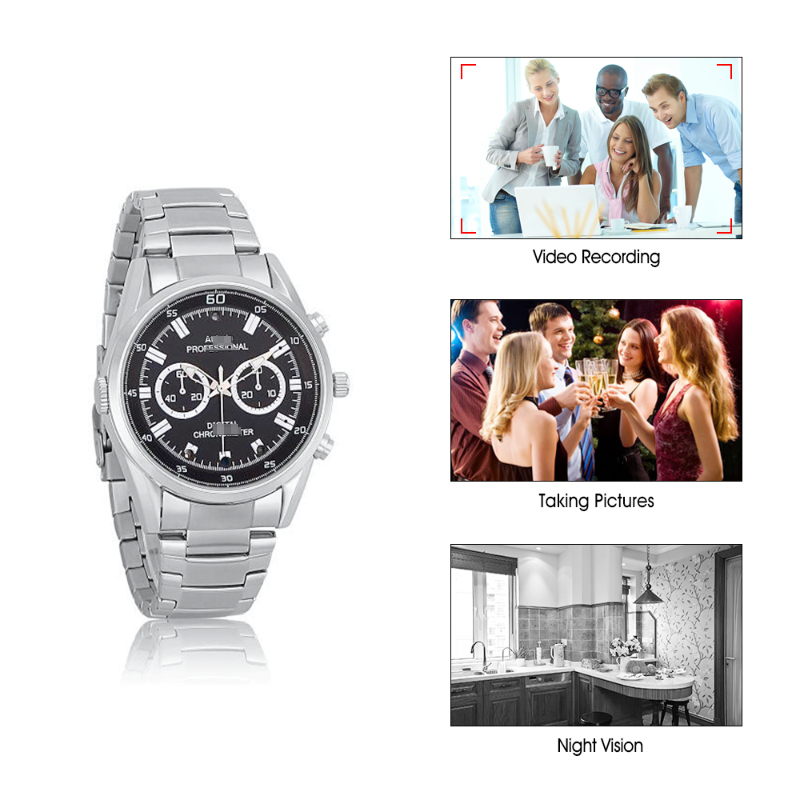 Matel Spy Watch Camera 1080P HD Mini Camera Portable Watch Hidden Camera Night Vision Outdoor Sports DV Loop Recording Video Recording Watch Spy Cam,CCTV Camera | IP Network Camera | Hidden Camera | Spy Camera | Mini Camera | Clock Camera | USB Wall Charger Camera | DIY Module Camera | Car Keychain Camera | Pen Camera | Watch Camera | Hat Camera | Power Bank Camera | Glasses Camera | WiFi Camera,Spy Watch Camera 1080P HD Mini Camera Portable Watch Hidden Camera