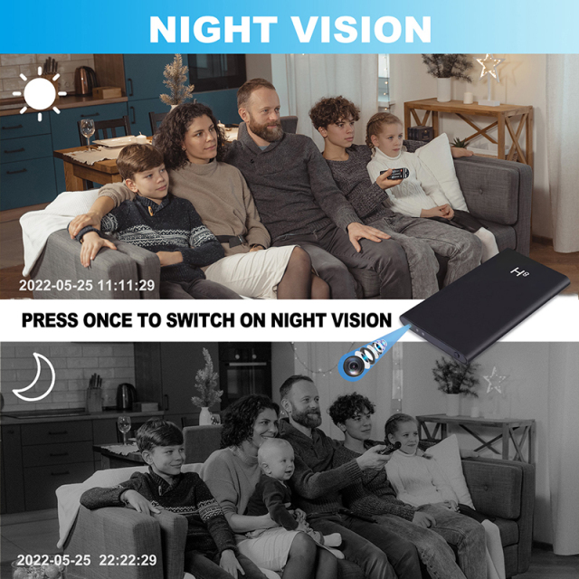 H8 Power Bank Mini WIFi Camera 4K Ultra HD Portable 5000mAh Nanny Cam Night Vision Recorder Action Cams Indoor Outdoor Camera Mini,CCTV Camera | IP Network Camera | Hidden Camera | Spy Camera | Mini Camera | Clock Camera | USB Wall Charger Camera | DIY Module Camera | Car Keychain Camera | Pen Camera | Watch Camera | Hat Camera | Power Bank Camera | Glasses Camera | WiFi Camera,4K Ultra Power Bank Mini WIFi Camera H8