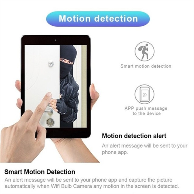 2MP E27 Bulb Surveillance Camera Night Vision