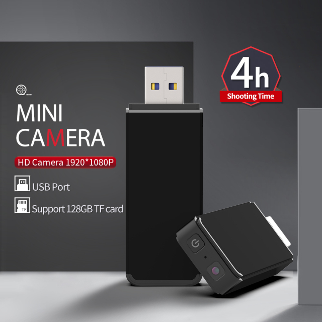 USB Hidden Camera | Spy Mini USB Body Camera with 1080P