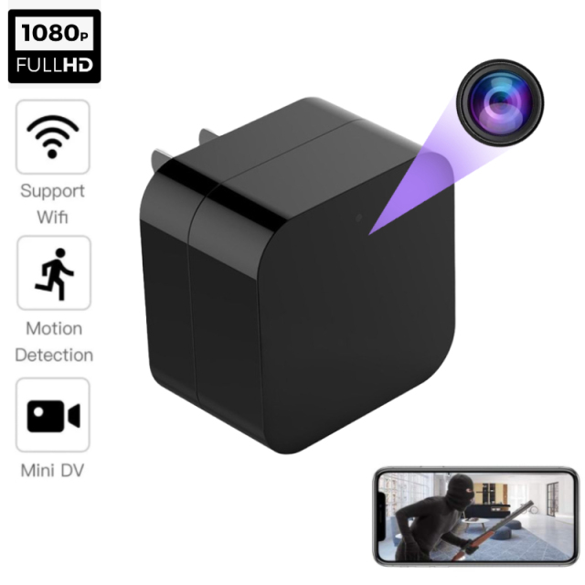 1080P Wifi Mini Camera US/EU Plug Charger Power HD Surveillance Wireless Vision Video Recorder Support Smart Home Security Cam,CCTV Camera | IP Network Camera | Hidden Camera | Spy Camera | Mini Camera | Clock Camera | USB Wall Charger Camera | DIY Module Camera | Car Keychain Camera | Pen Camera | Watch Camera | Hat Camera | Power Bank Camera | Glasses Camera | WiFi Camera,Wireless USB Chager Camera with night version support EU, US Plug