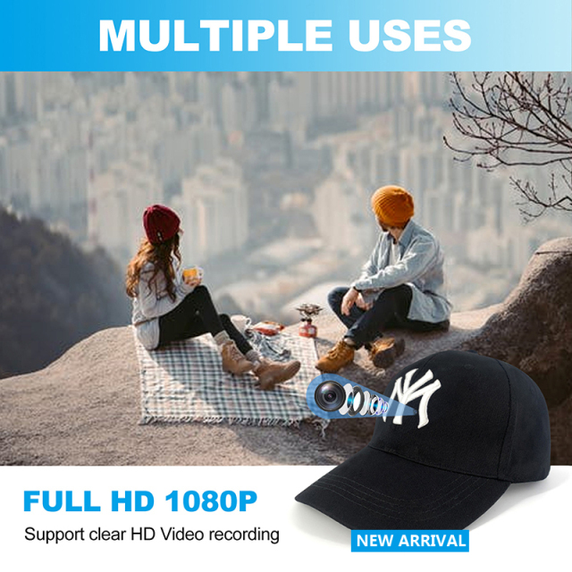 Mini WIFI Caps Camera HD1080P Portable Hat Cam Wearable Video Recorder Action Cams Digital Camcorder Tourism Hiking Climbing,CCTV Camera | IP Network Camera | Hidden Camera | Spy Camera | Mini Camera | Clock Camera | USB Wall Charger Camera | DIY Module Camera | Car Keychain Camera | Pen Camera | Watch Camera | Hat Camera | Power Bank Camera | Glasses Camera | WiFi Camera,Mini WIFI Caps Camera HD1080P Portable Hat Cam Wearable Video Record