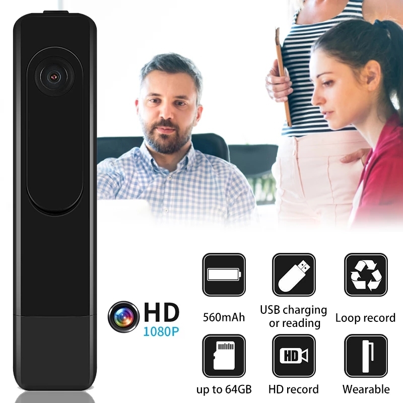 Portable Full Hd 1080P Mini Surveillance Camera Back Clip Video Sound Photo Cam Max Support 64G TF Card For Indoor And Outdoor,CCTV Camera | IP Network Camera | Hidden Camera | Spy Camera | Mini Camera | Clock Camera | USB Wall Charger Camera | DIY Module Camera | Car Keychain Camera | Pen Camera | Watch Camera | Hat Camera | Power Bank Camera | Glasses Camera | WiFi Camera,Portable Full Hd 1080P Mini Surveillance Mini Camera