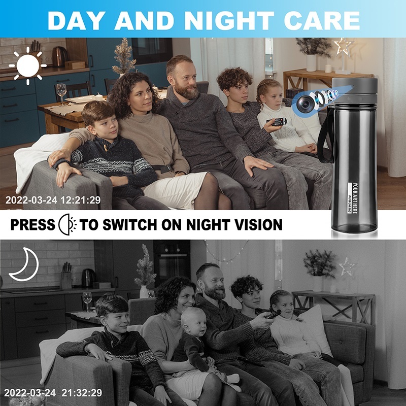 HD 1080P Water Bottle Portable WiFi Camera with APP Remote Video Record Support Motion Detection for Sport Home Office Securit,CCTV Camera | IP Network Camera | Hidden Camera | Spy Camera | Mini Camera | Clock Camera | USB Wall Charger Camera | DIY Module Camera | Car Keychain Camera | Pen Camera | Watch Camera | Hat Camera | Power Bank Camera | Glasses Camera | WiFi Camera,HD 4K/1080P Water Bottle Portable WiFi Camera