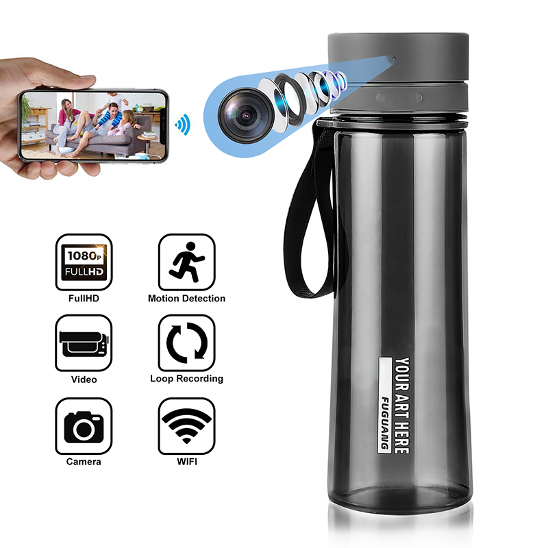 HD 1080P Water Bottle Portable WiFi Camera with APP Remote Video Record Support Motion Detection for Sport Home Office Securit,CCTV Camera | IP Network Camera | Hidden Camera | Spy Camera | Mini Camera | Clock Camera | USB Wall Charger Camera | DIY Module Camera | Car Keychain Camera | Pen Camera | Watch Camera | Hat Camera | Power Bank Camera | Glasses Camera | WiFi Camera,HD 4K/1080P Water Bottle Portable WiFi Camera