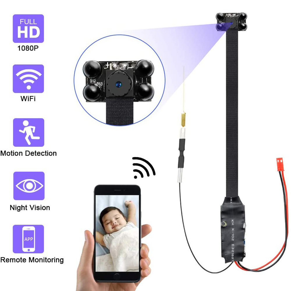 4K FHD Mini SPY Camera DIY Portable WiFi Hidden Camera Motion Detection Multi-User IP Camera APP Support Remote Viewing (Night Version),CCTV Camera | IP Network Camera | Hidden Camera | Spy Camera | Mini Camera | Clock Camera | USB Wall Charger Camera | DIY Module Camera | Car Keychain Camera | Pen Camera | Watch Camera | Hat Camera | Power Bank Camera | Glasses Camera | WiFi Camera,4K FHD Mini SPY Camera DIY Portable WiFi Hidden Camera IP Camera