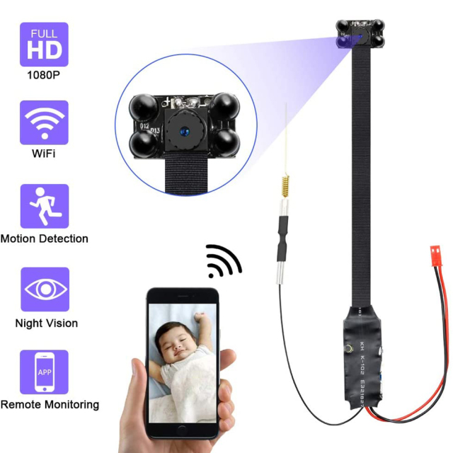 4K FHD Mini SPY Camera DIY Portable WiFi Hidden Camera Motion Detection Multi-User IP Camera APP Support Remote Viewing (Night Version),CCTV Camera | IP Network Camera | Hidden Camera | Spy Camera | Mini Camera | Clock Camera | USB Wall Charger Camera | DIY Module Camera | Car Keychain Camera | Pen Camera | Watch Camera | Hat Camera | Power Bank Camera | Glasses Camera | WiFi Camera,4K FHD Mini SPY Camera DIY Portable WiFi Hidden Camera IP Camera