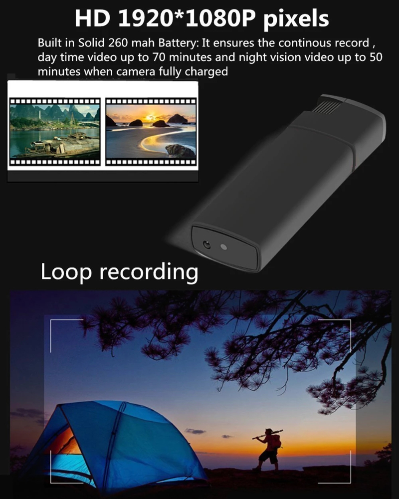 K6 WiFi Lighter Camera 1080P HD Portable Mini Camera Small Body Camera Sports Outdoor Security DV Night Vision Mini Camera Cigarette Lighter Cam,CCTV Camera | IP Network Camera | Hidden Camera | Spy Camera | Mini Camera | Clock Camera | USB Wall Charger Camera | DIY Module Camera | Car Keychain Camera | Pen Camera | Watch Camera | Hat Camera | Power Bank Camera | Glasses Camera | WiFi Camera,WiFi Lighter Camera 1080P Portable Mini Spy Camera