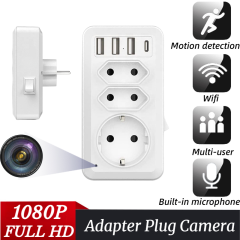 EU Plug Standard USB Sockets Adapter Camera Wifi Remote Monitoring 7 In 1 Home Security Surveillance HD 1080P Wireless Camera,CCTV Camera | IP Network Camera | Hidden Camera | Spy Camera | Mini Camera | Clock Camera | USB Wall Charger Camera | DIY Module Camera | Car Keychain Camera | Pen Camera | Watch Camera | Hat Camera | Power Bank Camera | Glasses Camera | WiFi Camera,7 In 1 EU Plug Standard USB Sockets Adapter Camera Wifi Remote