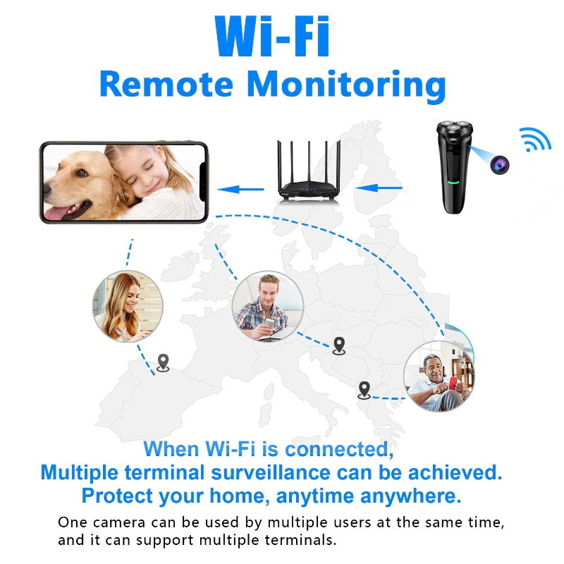 2 In 1 Electric Shaver HD Wifi Mini Camera Portable Men Electric Razor Motion Detection Security Surveillance Remote Monitoring Hidden Camera,CCTV Camera | IP Network Camera | Hidden Camera | Spy Camera | Mini Camera | Clock Camera | USB Wall Charger Camera | DIY Module Camera | Car Keychain Camera | Pen Camera | Watch Camera | Hat Camera | Power Bank Camera | Glasses Camera | WiFi Camera,2 In 1 Electric Shaver Wifi Mini Camera Portable Men Electric Razor