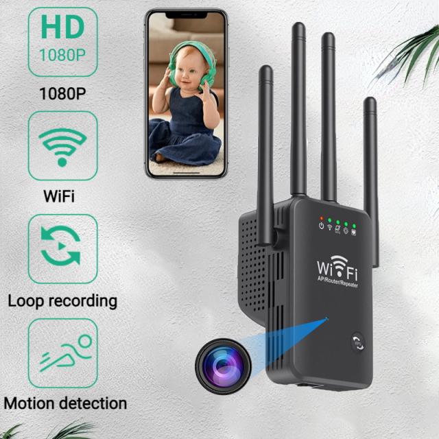 WIFI Extender Camera Router Wireless IP 1080p HD Mini Camera Signal Enhancer Home Security Surveillance Monitoring Router Spy Camera,CCTV Camera | IP Network Camera | Hidden Camera | Spy Camera | Mini Camera | Clock Camera | USB Wall Charger Camera | DIY Module Camera | Car Keychain Camera | Pen Camera | Watch Camera | Hat Camera | Power Bank Camera | Glasses Camera | WiFi Camera,WIFI Extender Camera Router Wireless IP 1080p HD Mini Spy Camera