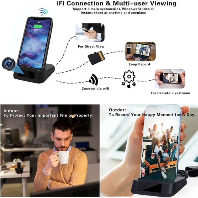 WIFI Wireless Charger Hidden Camera Mini Camera Indoor Security Camera Invisible Lens Night Vision Motion Detection Nanny Cam Spy Camera,CCTV Camera | IP Network Camera | Hidden Camera | Spy Camera | Mini Camera | Clock Camera | USB Wall Charger Camera | DIY Module Camera | Car Keychain Camera | Pen Camera | Watch Camera | Hat Camera | Power Bank Camera | Glasses Camera | WiFi Camera,WIFI Wireless Charger Hidden Camera Mini Spy Camera