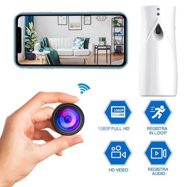 Mini WiFi Camera Spray Dispenser Aromatherapy Bottle Design Home Security Video Audio Recorder For Home Safe Hidden Spy Camera,CCTV Camera | IP Network Camera | Hidden Camera | Spy Camera | Mini Camera | Clock Camera | USB Wall Charger Camera | DIY Module Camera | Car Keychain Camera | Pen Camera | Watch Camera | Hat Camera | Power Bank Camera | Glasses Camera | WiFi Camera,Mini WiFi Camera Spray Dispenser Aromatherapy Bottle Spy camera