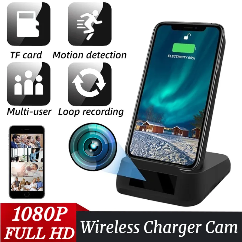 WIFI Wireless Charger Hidden Camera Mini Camera Indoor Security Camera Invisible Lens Night Vision Motion Detection Nanny Cam Spy Camera,CCTV Camera | IP Network Camera | Hidden Camera | Spy Camera | Mini Camera | Clock Camera | USB Wall Charger Camera | DIY Module Camera | Car Keychain Camera | Pen Camera | Watch Camera | Hat Camera | Power Bank Camera | Glasses Camera | WiFi Camera,WIFI Wireless Charger Hidden Camera Mini Spy Camera