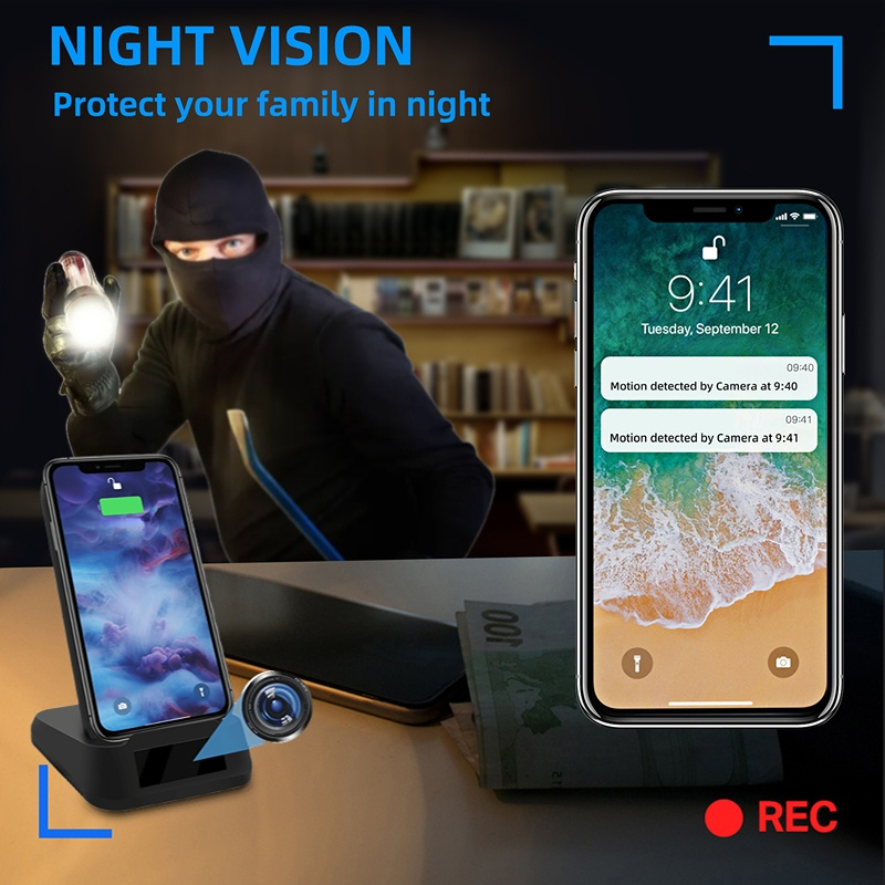 WIFI Wireless Charger Hidden Camera Mini Camera Indoor Security Camera Invisible Lens Night Vision Motion Detection Nanny Cam Spy Camera,CCTV Camera | IP Network Camera | Hidden Camera | Spy Camera | Mini Camera | Clock Camera | USB Wall Charger Camera | DIY Module Camera | Car Keychain Camera | Pen Camera | Watch Camera | Hat Camera | Power Bank Camera | Glasses Camera | WiFi Camera,WIFI Wireless Charger Hidden Camera Mini Spy Camera