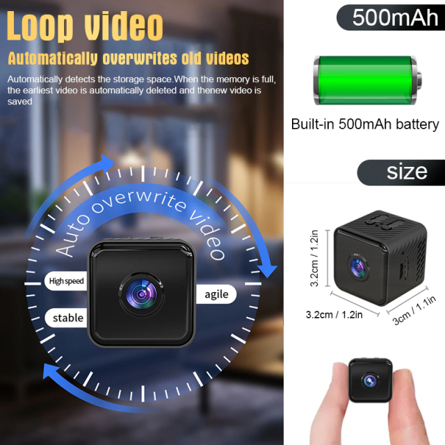 New Mini Wifi Camera Wireless 1080P Video Clear IR Night Vision Motion Detection Home Security Surveillance Camera Monitor,CCTV Camera | IP Network Camera | Hidden Camera | Spy Camera | Mini Camera | Clock Camera | USB Wall Charger Camera | DIY Module Camera | Car Keychain Camera | Pen Camera | Watch Camera | Hat Camera | Power Bank Camera | Glasses Camera | WiFi Camera,New Mini Wifi Camera Wireless 1080P Video Surveillance Camera Monitor