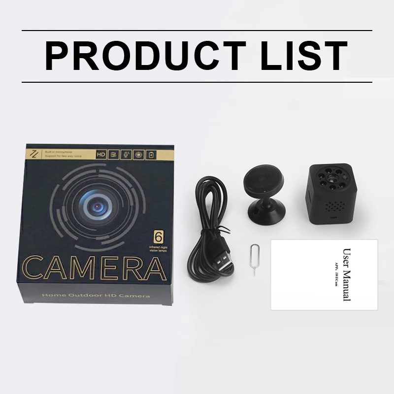 HD WiFi Mini Camera Night Vision Mobile Detection Video Intercom Camera Home Security Micro Surveillance Mini Cam Remote Monitor Mini Camera,CCTV Camera | IP Network Camera | Hidden Camera | Spy Camera | Mini Camera | Clock Camera | USB Wall Charger Camera | DIY Module Camera | Car Keychain Camera | Pen Camera | Watch Camera | Hat Camera | Power Bank Camera | Glasses Camera | WiFi Camera,HD WiFi Mini Camera Night Vision Mobile Detection Mini Camera