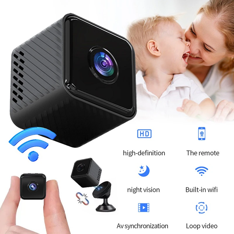 New Mini Wifi Camera Wireless 1080P Video Clear IR Night Vision Motion Detection Home Security Surveillance Camera Monitor,CCTV Camera | IP Network Camera | Hidden Camera | Spy Camera | Mini Camera | Clock Camera | USB Wall Charger Camera | DIY Module Camera | Car Keychain Camera | Pen Camera | Watch Camera | Hat Camera | Power Bank Camera | Glasses Camera | WiFi Camera,New Mini Wifi Camera Wireless 1080P Video Surveillance Camera Monitor