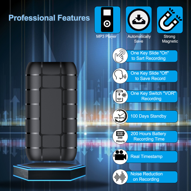 Magnetic Long Time Working Larger Battery Digital Voice Recorder B-800Li,CCTV Camera | IP Network Camera | Hidden Camera | Spy Camera | Mini Camera | Clock Camera | USB Wall Charger Camera | DIY Module Camera | Car Keychain Camera | Pen Camera | Watch Camera | Hat Camera | Power Bank Camera | Glasses Camera | WiFi Camera,Long time Recording Digital Voice Recorder with VOR ACT