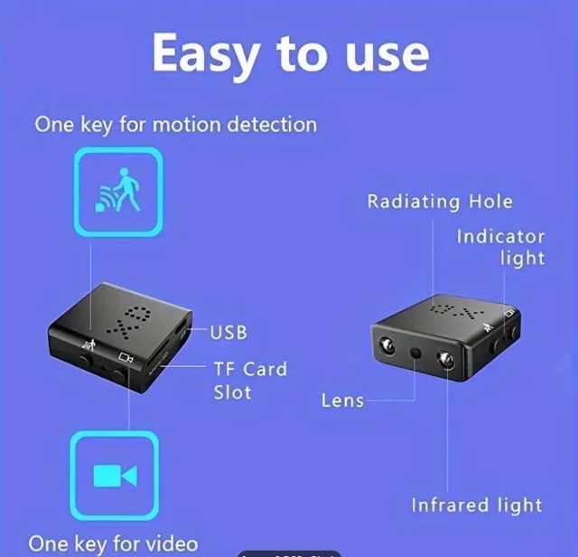 Mini Camera XD with Battery Night Vision Camera Home Security Camera Recorder Portable Camera for Home Outdoor Mobile remote indoor security camera with built-in night vision function,CCTV Camera | IP Network Camera | Hidden Camera | Spy Camera | Mini Camera | Clock Camera | USB Wall Charger Camera | DIY Module Camera | Car Keychain Camera | Pen Camera | Watch Camera | Hat Camera | Power Bank Camera | Glasses Camera | WiFi Camera,Mini Camera XD with Battery Night Vision Camera Home Security