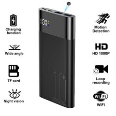 4K H10+ Power Bank WiFi Hidden Camera 1080P Full HD Shooting with IR Night Vision 10000mAh Wireless Spy Camera,CCTV Camera | IP Network Camera | Hidden Camera | Spy Camera | Mini Camera | Clock Camera | USB Wall Charger Camera | DIY Module Camera | Car Keychain Camera | Pen Camera | Watch Camera | Hat Camera | Power Bank Camera | Glasses Camera | WiFi Camera,10000mA 4K H10+ Power Bank WiFi Hidden Camera 1080P