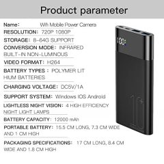 4K H10+ Power Bank WiFi Hidden Camera 1080P Full HD Shooting with IR Night Vision 10000mAh Wireless Spy Camera,CCTV Camera | IP Network Camera | Hidden Camera | Spy Camera | Mini Camera | Clock Camera | USB Wall Charger Camera | DIY Module Camera | Car Keychain Camera | Pen Camera | Watch Camera | Hat Camera | Power Bank Camera | Glasses Camera | WiFi Camera,10000mA 4K H10+ Power Bank WiFi Hidden Camera 1080P
