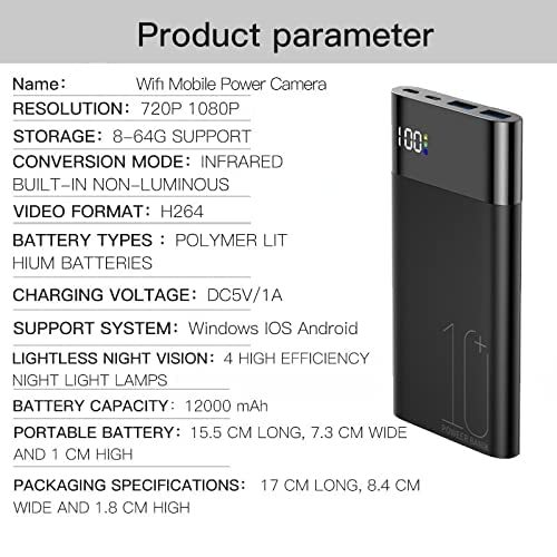 4K H10+ Power Bank WiFi Hidden Camera 1080P Full HD Shooting with IR Night Vision 10000mAh Wireless Spy Camera,CCTV Camera | IP Network Camera | Hidden Camera | Spy Camera | Mini Camera | Clock Camera | USB Wall Charger Camera | DIY Module Camera | Car Keychain Camera | Pen Camera | Watch Camera | Hat Camera | Power Bank Camera | Glasses Camera | WiFi Camera,10000mA 4K H10+ Power Bank WiFi Hidden Camera 1080P
