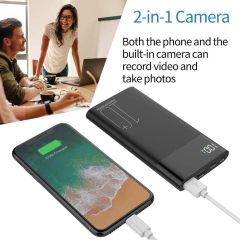 4K H10+ Power Bank WiFi Hidden Camera 1080P Full HD Shooting with IR Night Vision 10000mAh Wireless Spy Camera,CCTV Camera | IP Network Camera | Hidden Camera | Spy Camera | Mini Camera | Clock Camera | USB Wall Charger Camera | DIY Module Camera | Car Keychain Camera | Pen Camera | Watch Camera | Hat Camera | Power Bank Camera | Glasses Camera | WiFi Camera,10000mA 4K H10+ Power Bank WiFi Hidden Camera 1080P