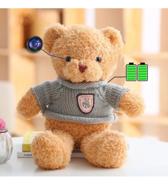 1080P WiFi Hidden Nanny Spy Cam Teddy Bear Camera with Motion Detection,CCTV Camera | IP Network Camera | Hidden Camera | Spy Camera | Mini Camera | Clock Camera | USB Wall Charger Camera | DIY Module Camera | Car Keychain Camera | Pen Camera | Watch Camera | Hat Camera | Power Bank Camera | Glasses Camera | WiFi Camera,1080P WiFi Hidden Nanny Spy Cam Teddy Bear Camera Motion Detection