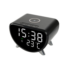 4K HD WiFi Mini Camera Clock | Wireless Charging, Remote View, Motion Detection, App, Recording for Home Security & Surveillance Hidden Camera,CCTV Camera | IP Network Camera | Hidden Camera | Spy Camera | Mini Camera | Clock Camera | USB Wall Charger Camera | DIY Module Camera | Car Keychain Camera | Pen Camera | Watch Camera | Hat Camera | Power Bank Camera | Glasses Camera | WiFi Camera,5 in 1 (Time, Alarm,Temperature,Wireless Charger, Video Recording)