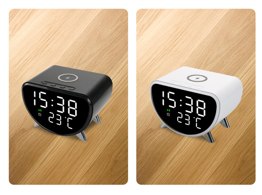 4K HD WiFi Mini Camera Clock | Wireless Charging, Remote View, Motion Detection, App, Recording for Home Security & Surveillance Hidden Camera,CCTV Camera | IP Network Camera | Hidden Camera | Spy Camera | Mini Camera | Clock Camera | USB Wall Charger Camera | DIY Module Camera | Car Keychain Camera | Pen Camera | Watch Camera | Hat Camera | Power Bank Camera | Glasses Camera | WiFi Camera,5 in 1 (Time, Alarm,Temperature,Wireless Charger, Video Recording)