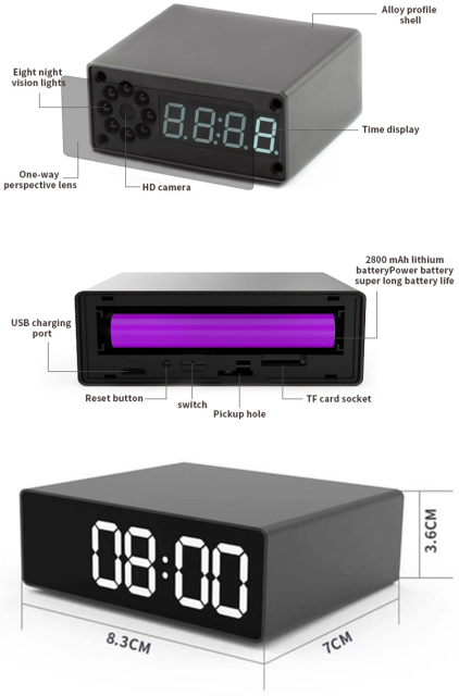New Trending Mini Spy Hidden Camera Clock WiFi Camera HD 4K/1080P Wireless Secret Nanny Cam Small Surveillance Security Cameras Enhanced Night Vision Motion Detection,CCTV Camera | IP Network Camera | Hidden Camera | Spy Camera | Mini Camera | Clock Camera | USB Wall Charger Camera | DIY Module Camera | Car Keychain Camera | Pen Camera | Watch Camera | Hat Camera | Power Bank Camera | Glasses Camera | WiFi Camera,New Trending Mini Spy Hidden Camera Clock WiFi Camera HD 4K/1080P Wireless Secret Nanny Cam Small Surveillance Security Cameras Enhanced Night Vision Motion Detection