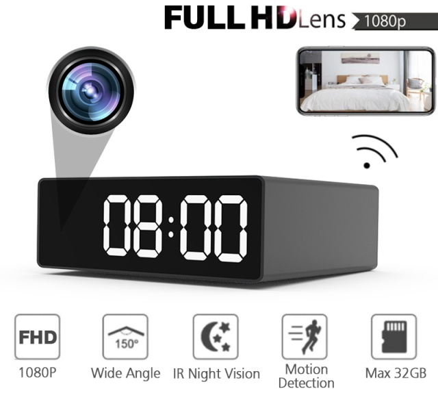 New Trending Mini Spy Hidden Camera Clock WiFi Camera HD 4K/1080P Wireless Secret Nanny Cam Small Surveillance Security Cameras Enhanced Night Vision Motion Detection,CCTV Camera | IP Network Camera | Hidden Camera | Spy Camera | Mini Camera | Clock Camera | USB Wall Charger Camera | DIY Module Camera | Car Keychain Camera | Pen Camera | Watch Camera | Hat Camera | Power Bank Camera | Glasses Camera | WiFi Camera,New Trending Mini Spy Hidden Camera Clock WiFi Camera HD 4K/1080P Wireless Secret Nanny Cam Small Surveillance Security Cameras Enhanced Night Vision Motion Detection
