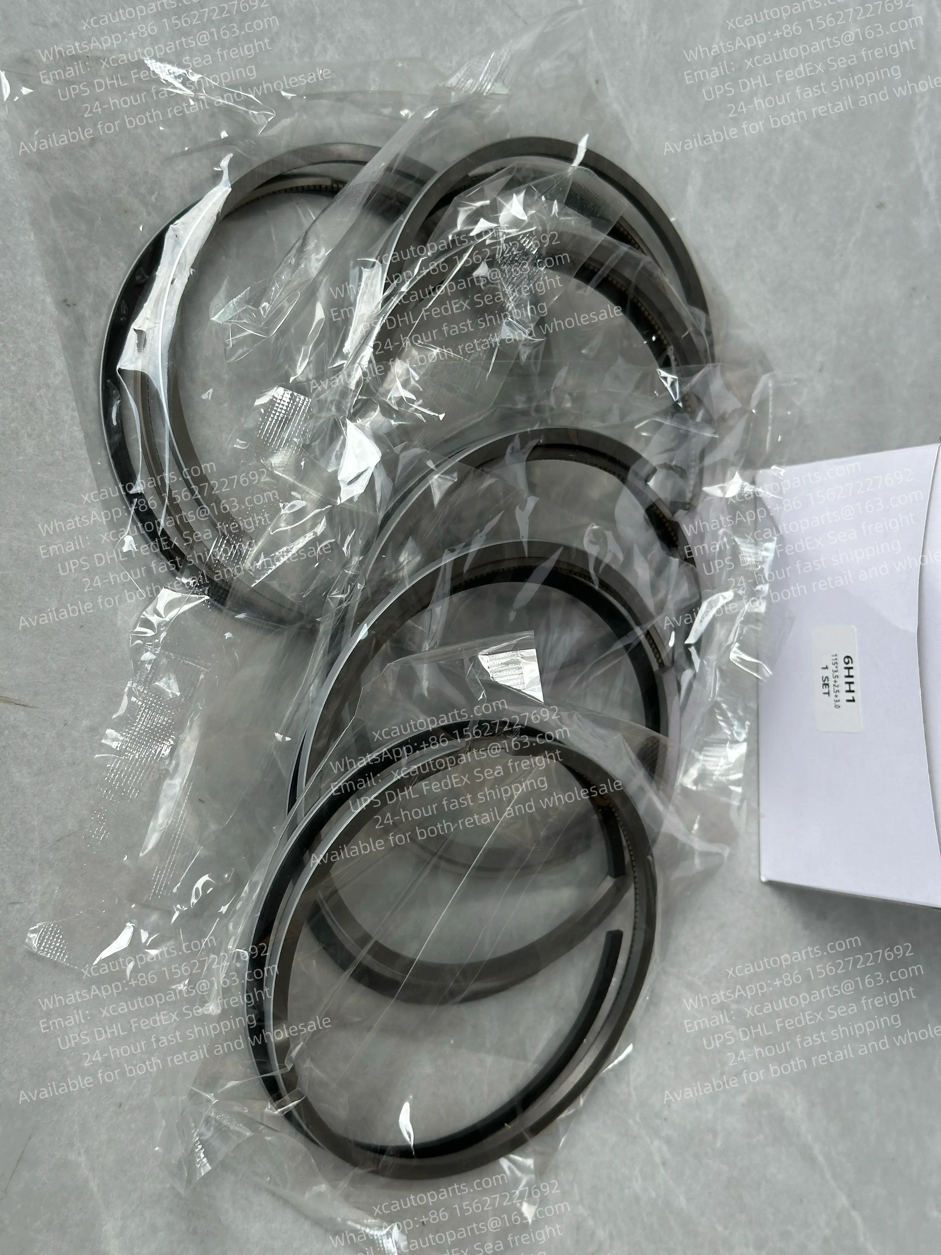 1 SET 6 PCS ISUZU 6HH1 ENGINE PISTON RING 115*3.5*2.5*3.0