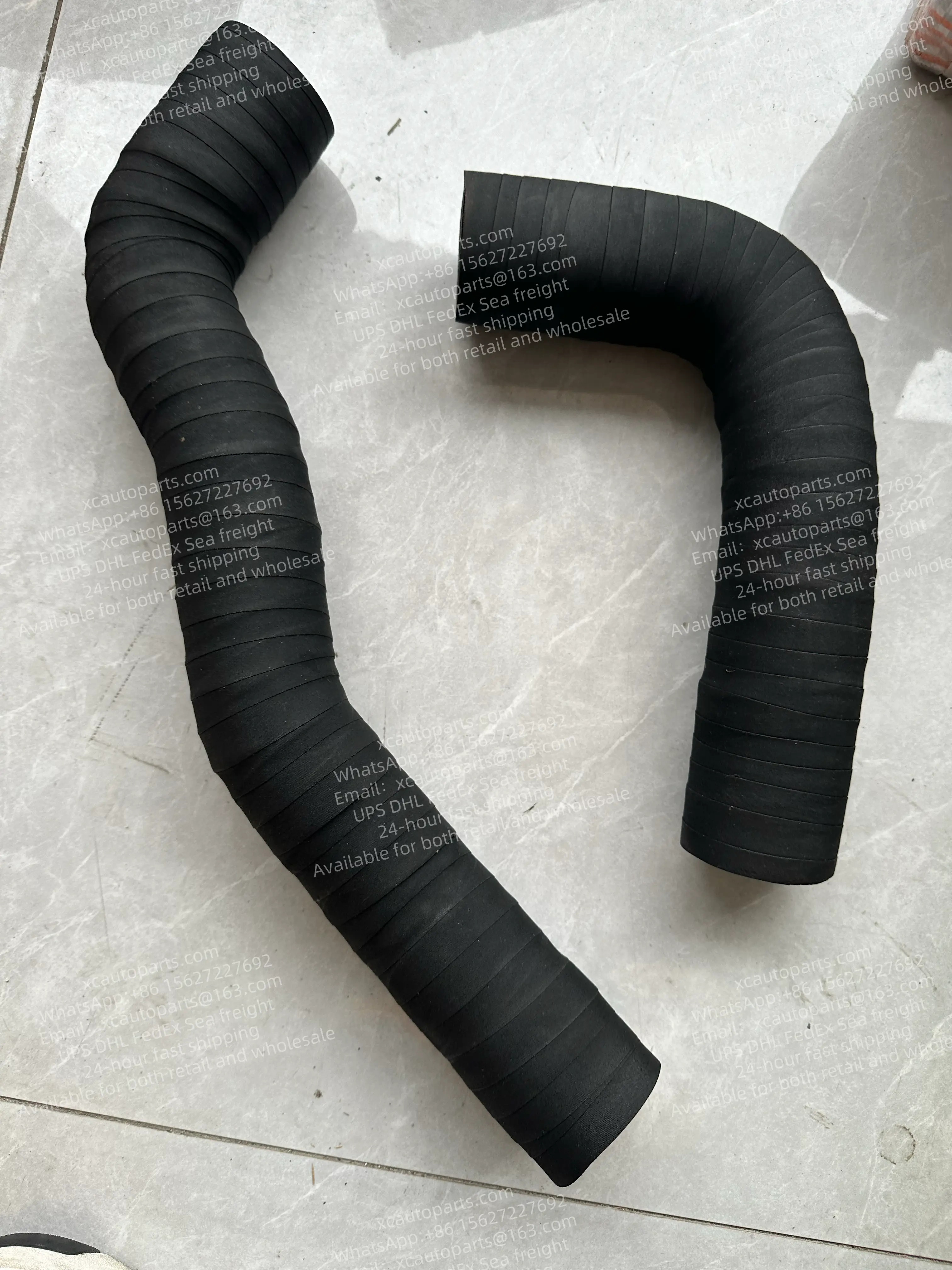 1 SET 2 PCS MITSUBISHI FUSO FV517 TRUCK ENGINE WATER PIPE