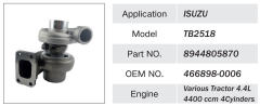 ISUZU VARIOUS TRACTOR 4.4L ENGINE TURBOCHARGER 8944805870 466898-0006