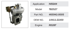 NISSAN RD28T ENGINE TURBOCHARGER 14411-22J00 465941-0005 TB2527