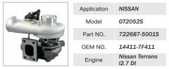 NISSAN TERRANOL 2.7DI ENGINE TURBOCHARGER 14411-7F411 722687-5001S