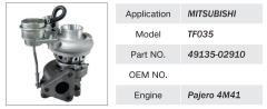 MITSUBISHI PAJERO 4M41 ENGINE TURBOCHARGER 491350-02910