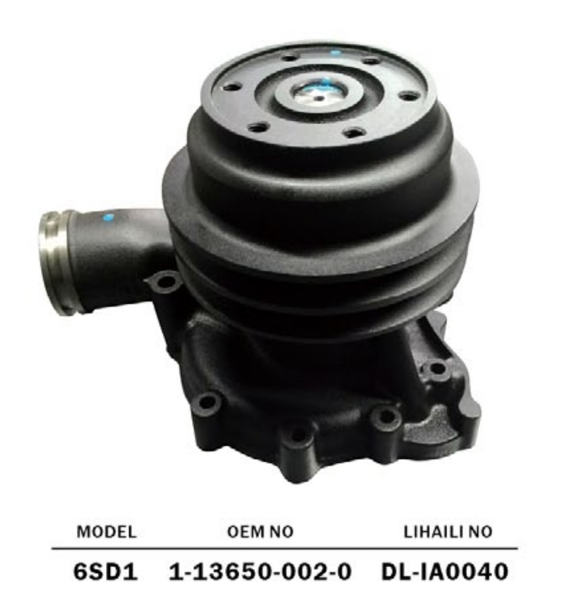 ISUZU 6SD1 DIESEL ENGINE WATER PUMP 1-13650-002-0 1136500020