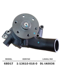 ISUZU 6BD1T 6BD1 DIESEL ENGINE WATER PUMP 1-13610-016-0 1136100160