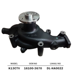 HINO K13C K13CTV K13C-TV DIESEL ENGINE WATER PUMP 16100-3670 161003670