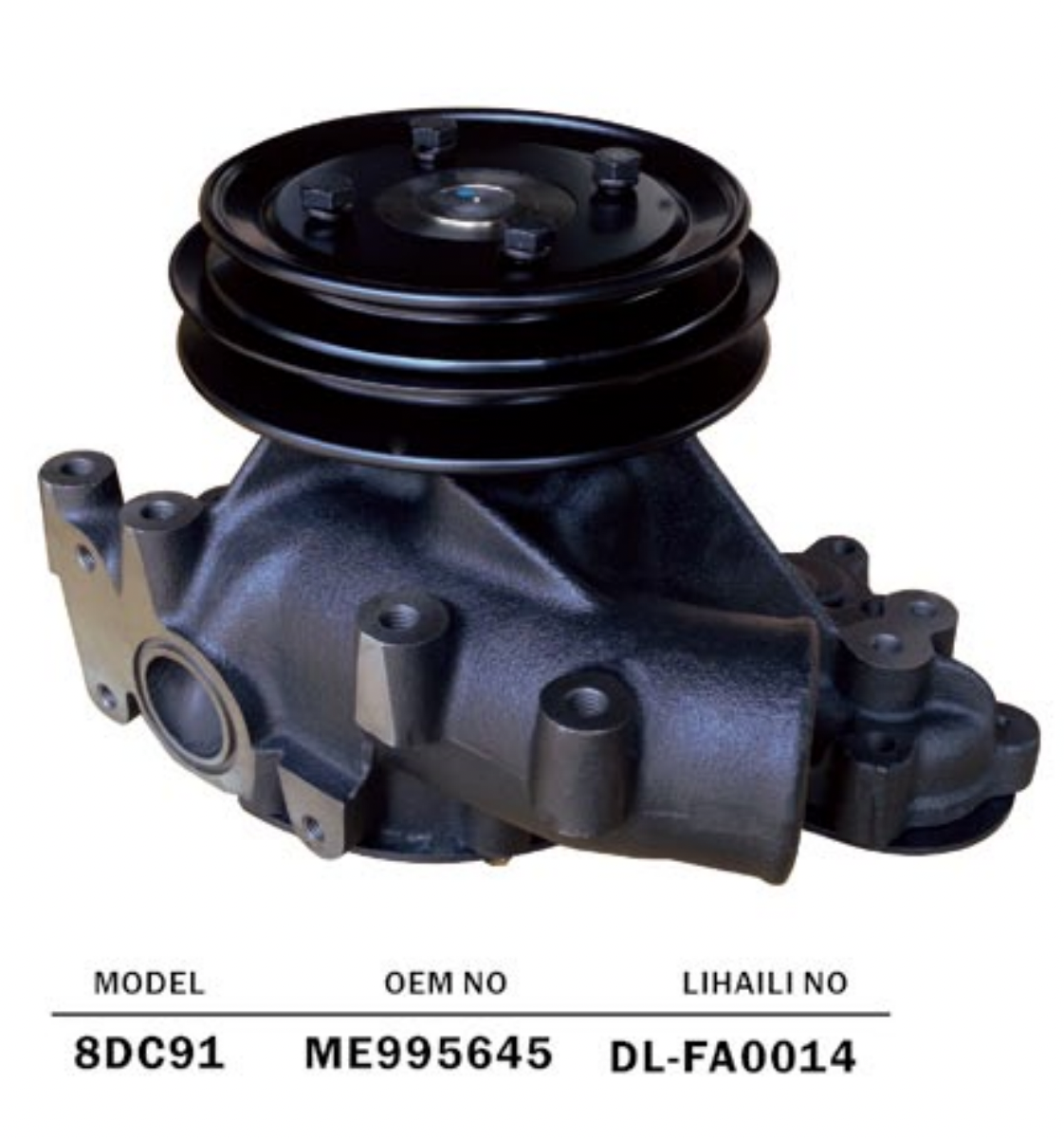 MITSUBISHI FUSO 8DC91 DIESEL ENGINE WATER PUMP ME995645