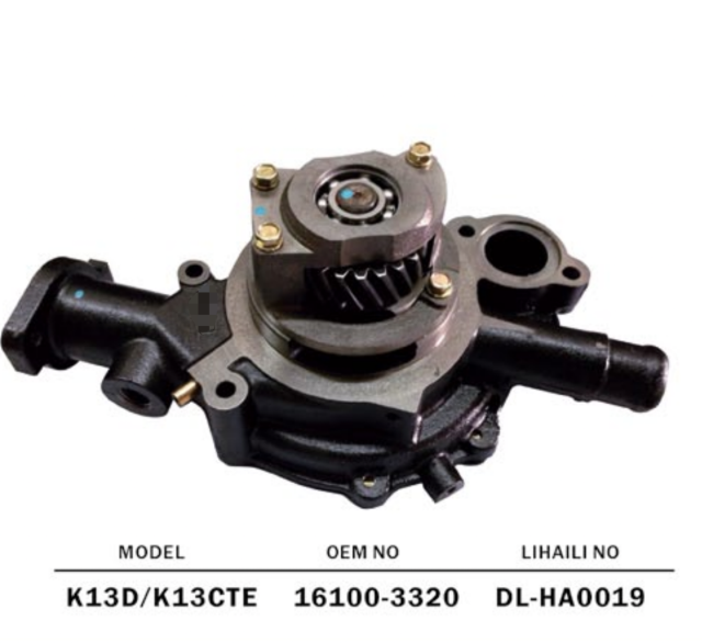 HINO K13D K13C-TE DIESEL ENGINE  WATER PUMP 16100-3320 161003320