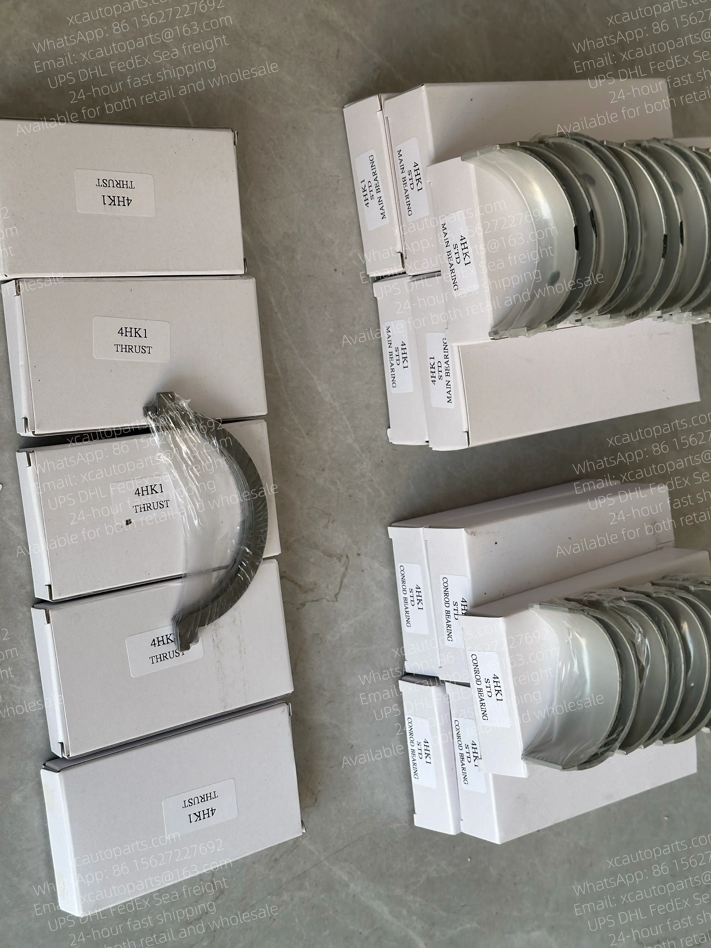 1 SET ISUZU 4HK1 ENGINE MAIN BEARING+CONNECTING ROD BEARING+THRUST WASHER