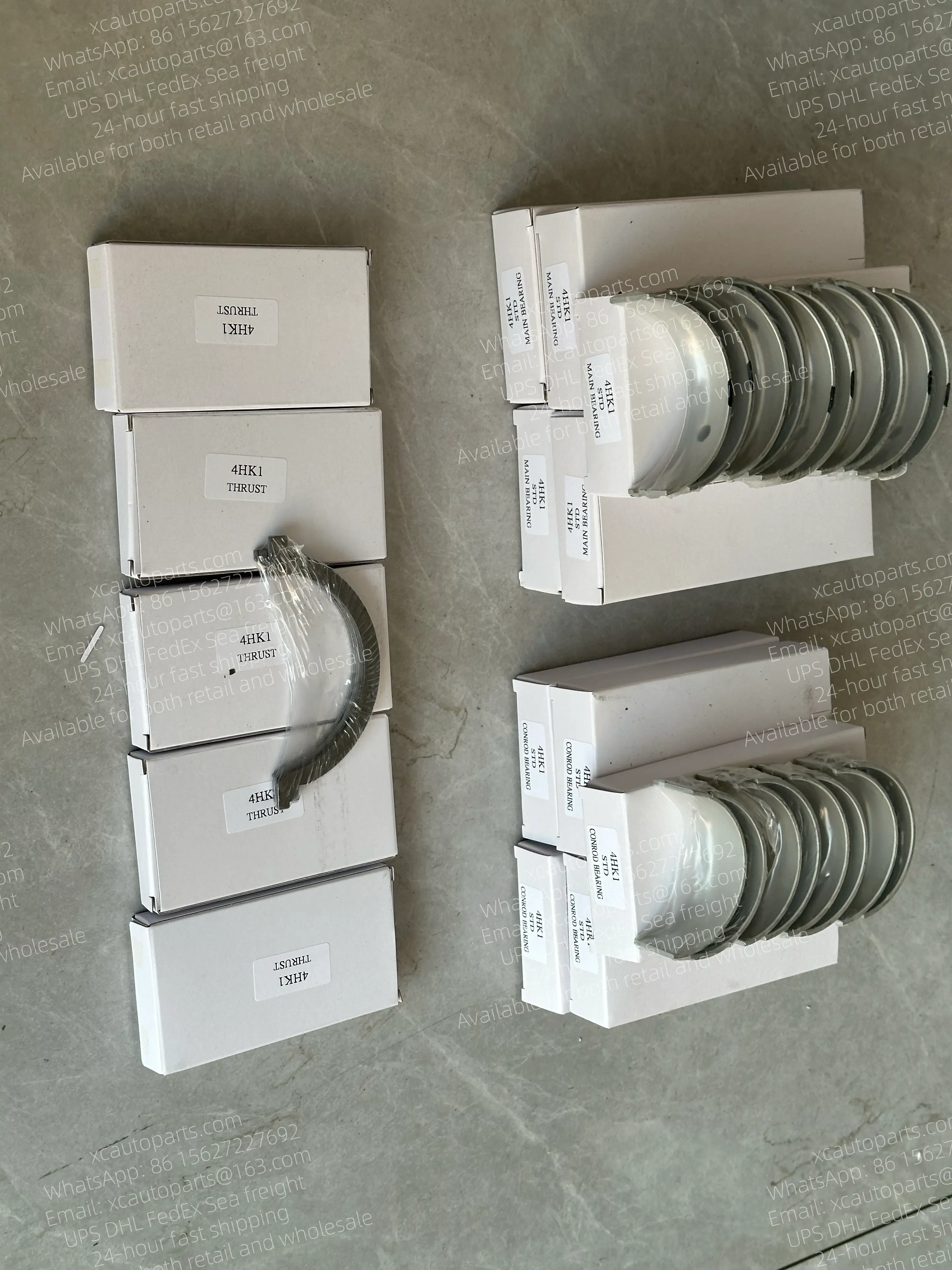 1 SET ISUZU 4HK1 ENGINE MAIN BEARING+CONNECTING ROD BEARING+THRUST WASHER