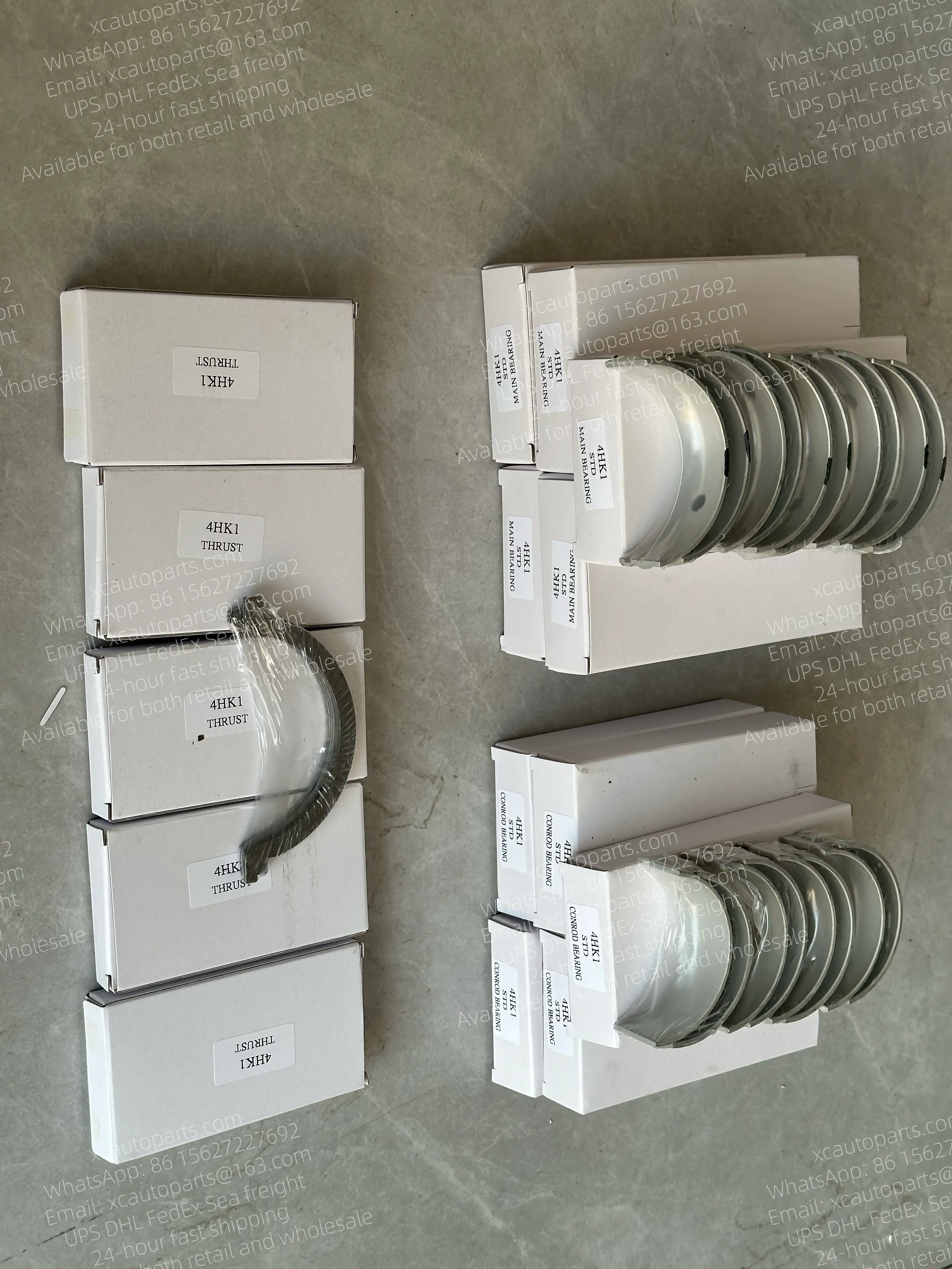 1 SET ISUZU 4HK1 ENGINE MAIN BEARING+CONNECTING ROD BEARING+THRUST WASHER