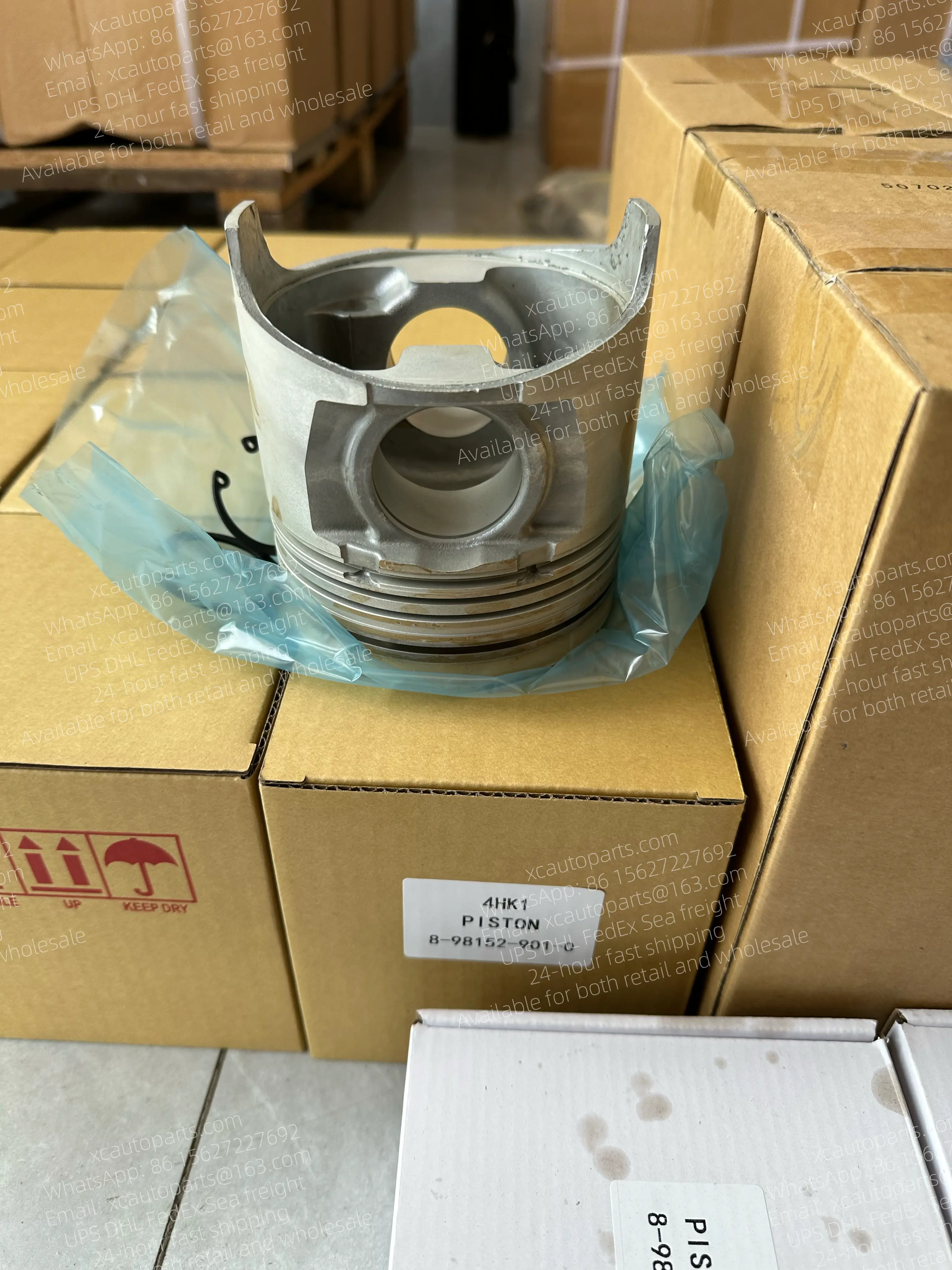 4 PCS ISUZU 4HK1 ENGINE PISTON 8-98152-901-0 898152-9010