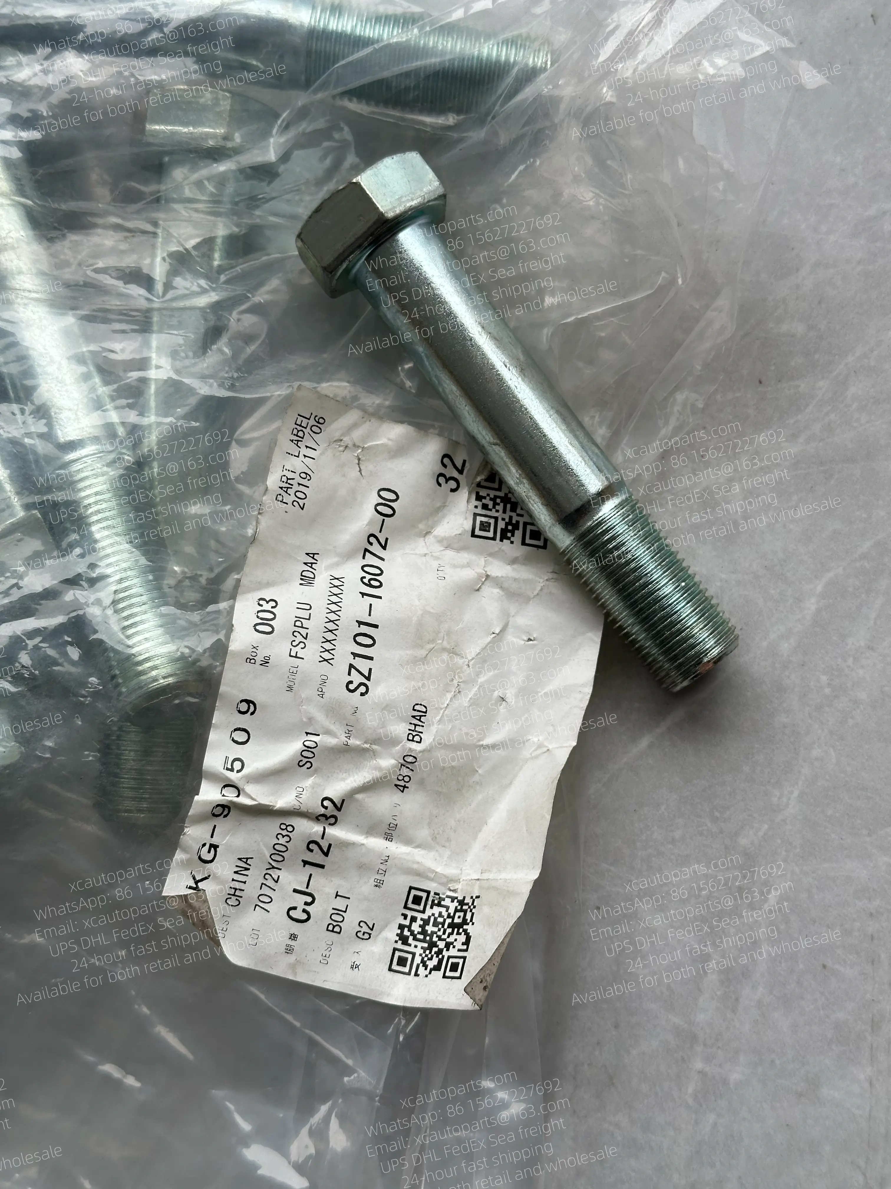 HINO 700 PROFIA TRUCK GENUINE BOLT SZ101-16072 SZ10116072 M16*85MM